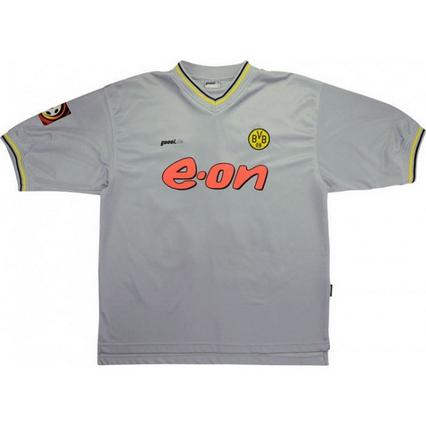 Camiseta Borussia Dortmund 2ª Retro 2000 Gris
